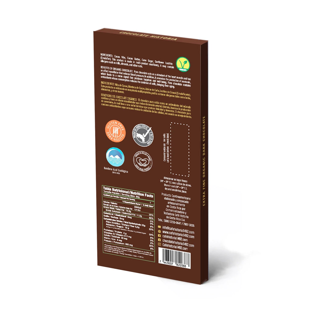 Chocolate Oscuro 70% Biosostenible 50g