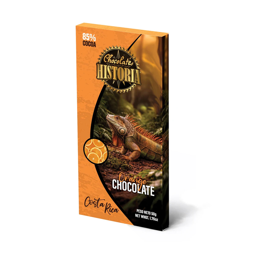 Chocolate Oscuro Naranja 85% 50g