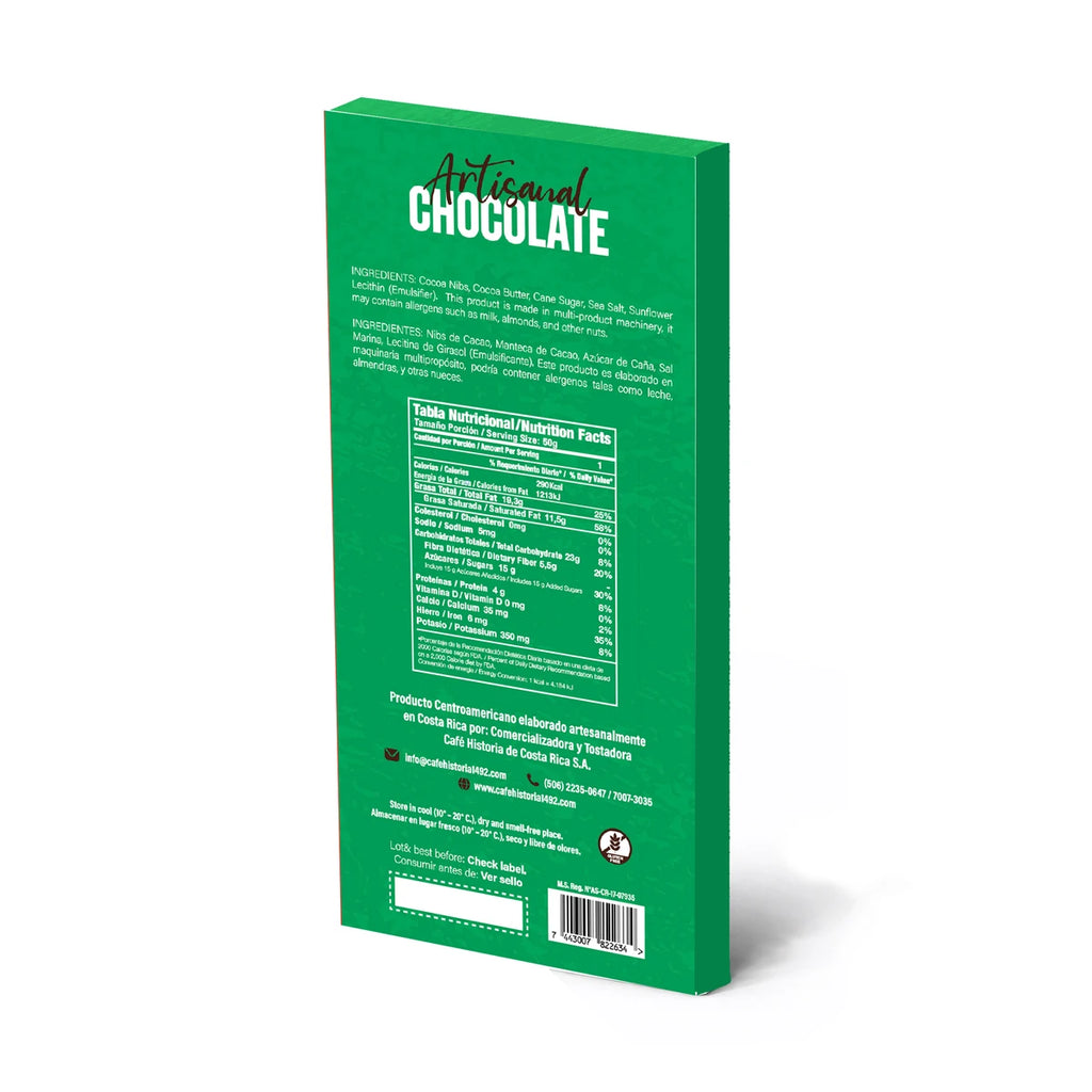 Chocolate Oscuro Sal Marina 70% 50g