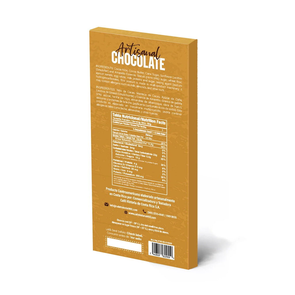Dark Chocolate Amaretto 70% 50 grams