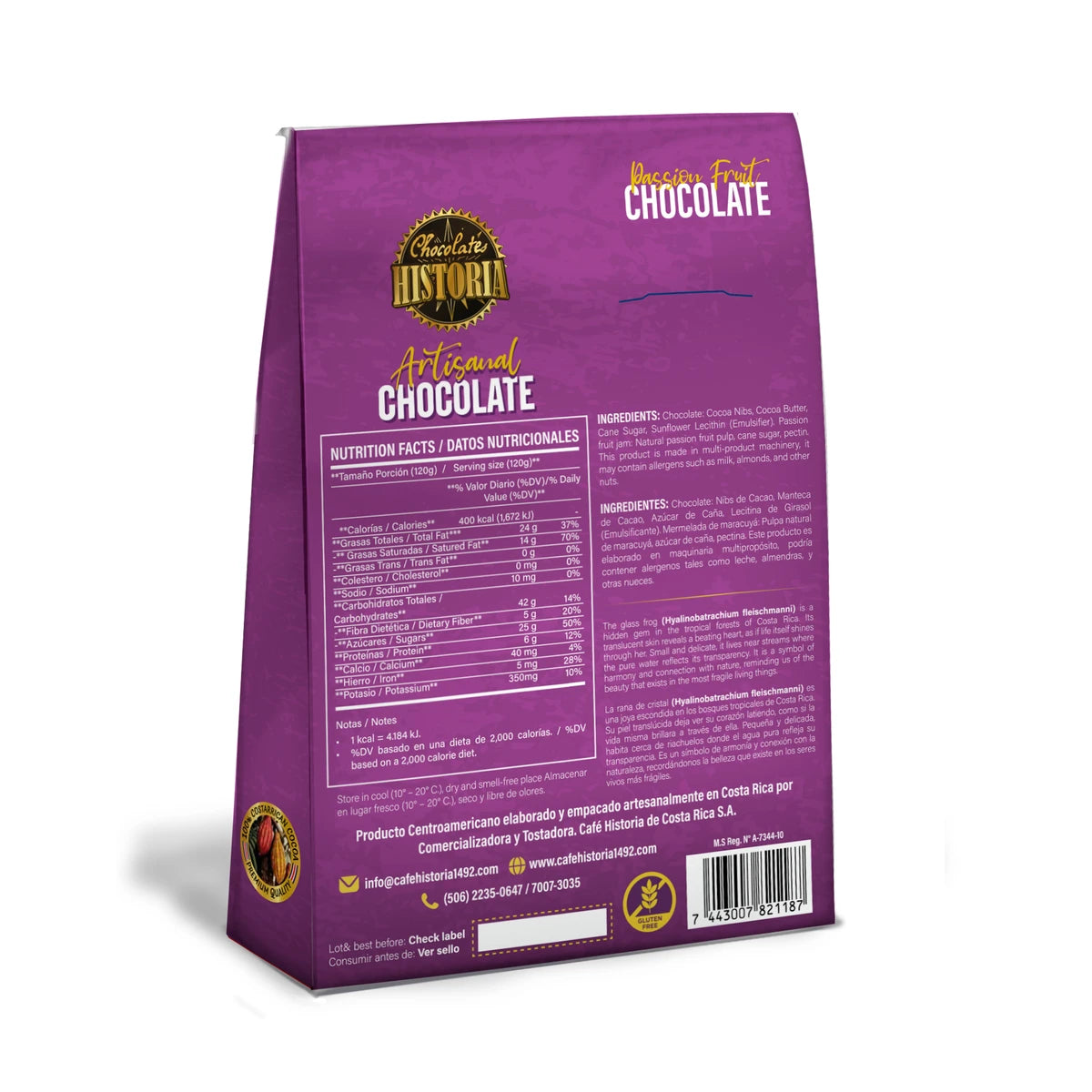 Jalea de Maracuyá Recubierta de Chocolate Oscuro 70%