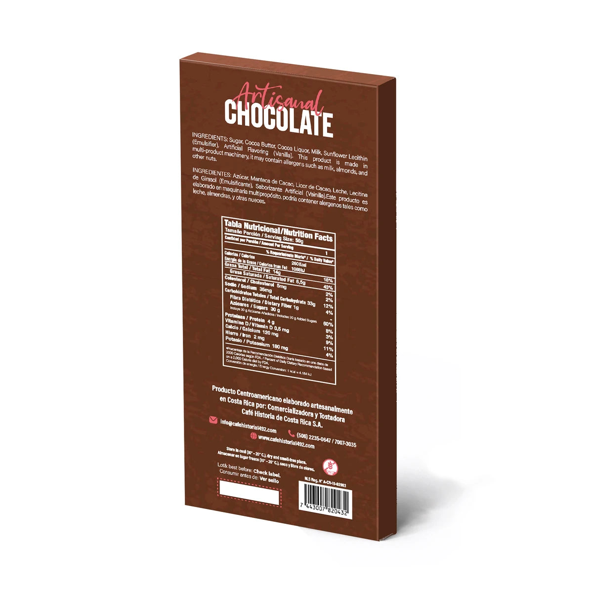 Chocolate con Leche 40% 50g