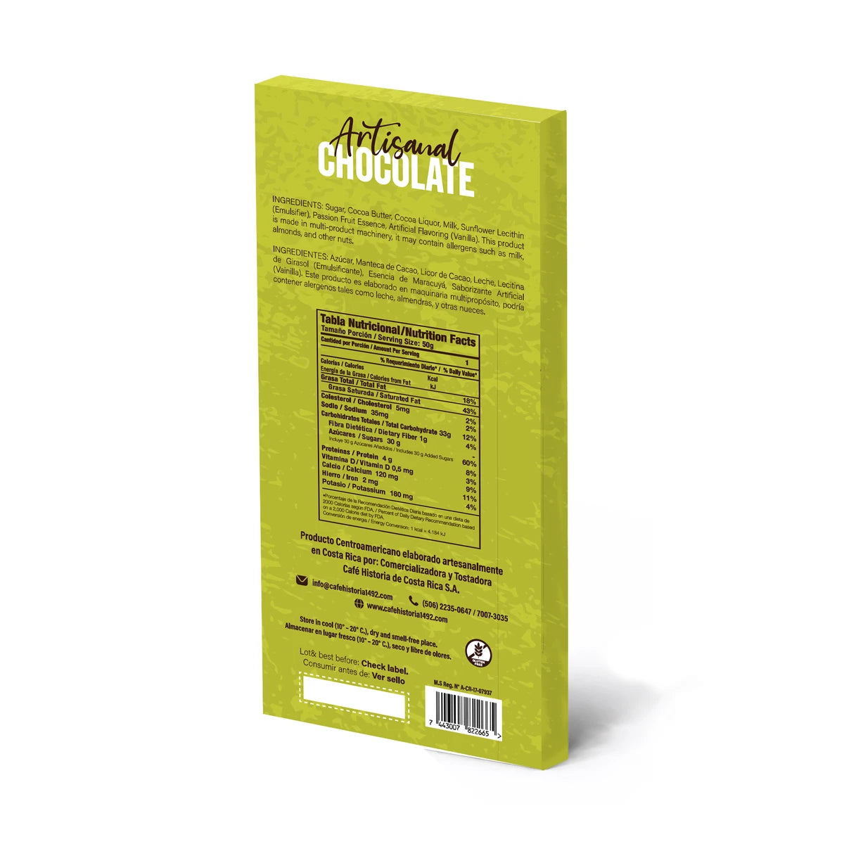 Chocolate con Leche Maracuyá 40% 50g