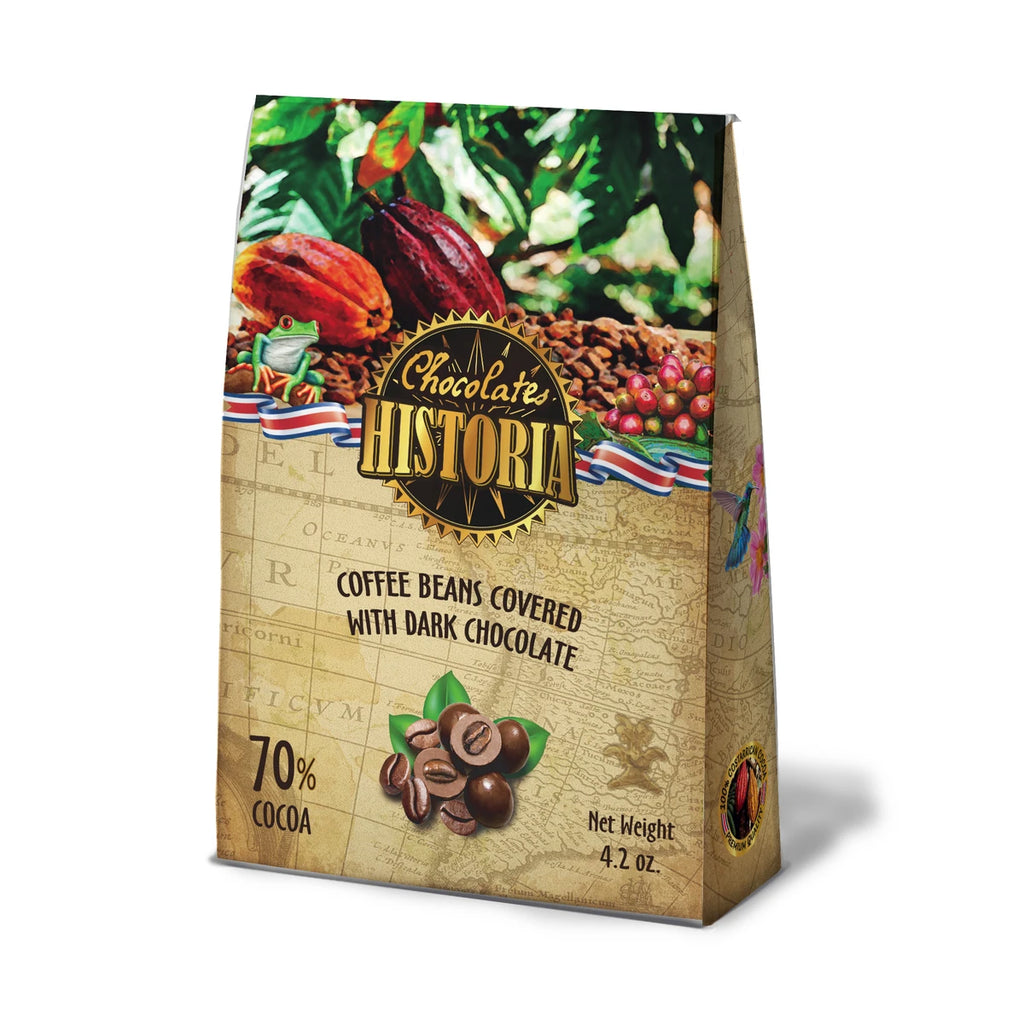 Granos de Café Recubierto de Chocolate Oscuro 70%
